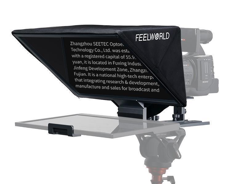 FeelWorld TP16 Portable 16" Folding Teleprompter 14" monitor and PC software romote  ( For Portable Tablet / DSLR )