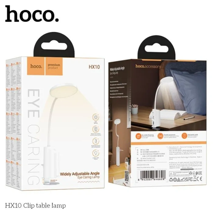 hoco-hx10-rechargeable-desk-lamp-with-clamp