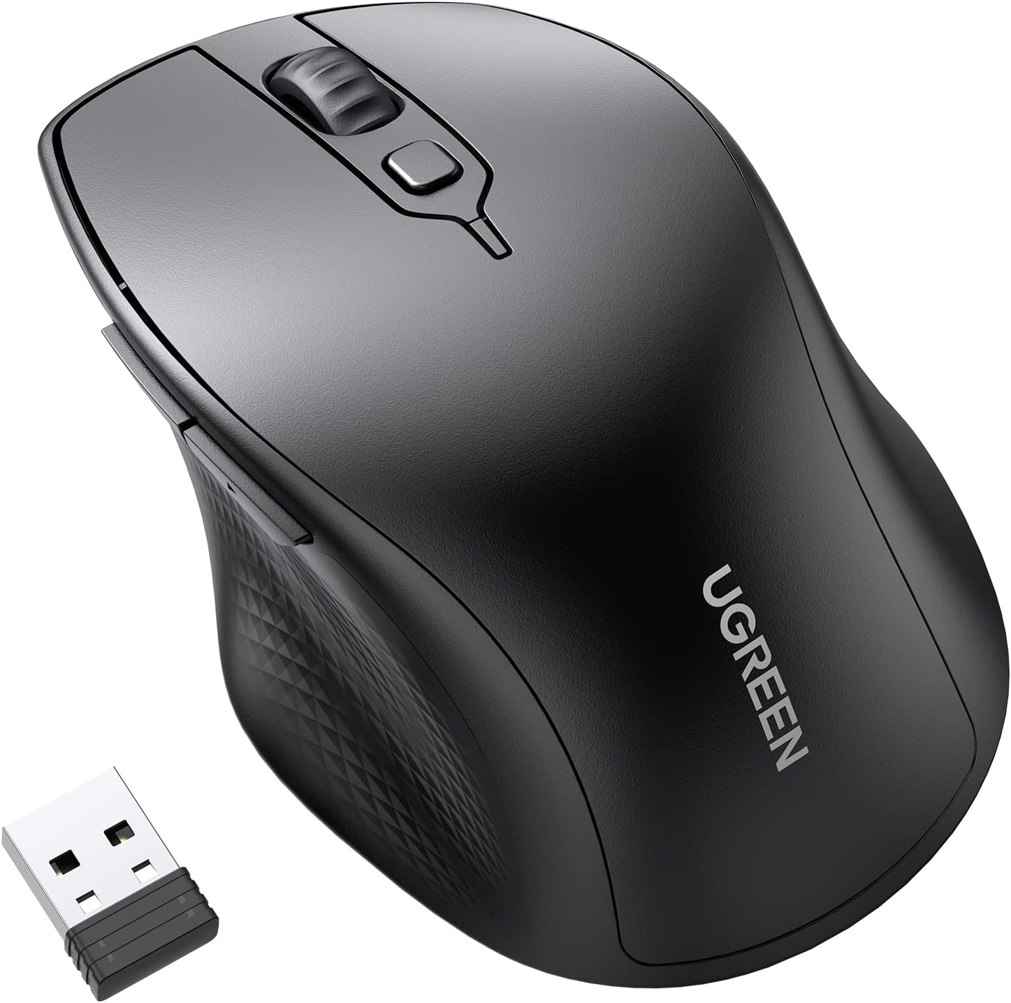 UGREEN Ergonomic Mouse | Contoured-Shape Design Wireless + Bluetooth Mouse: Comfort and Precision Combined